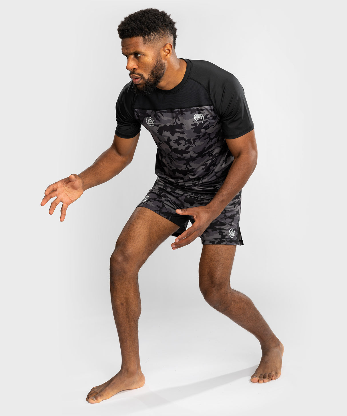 Venum x Polaris Dry-Tech T-Shirt - Zwart/Camo Grijs