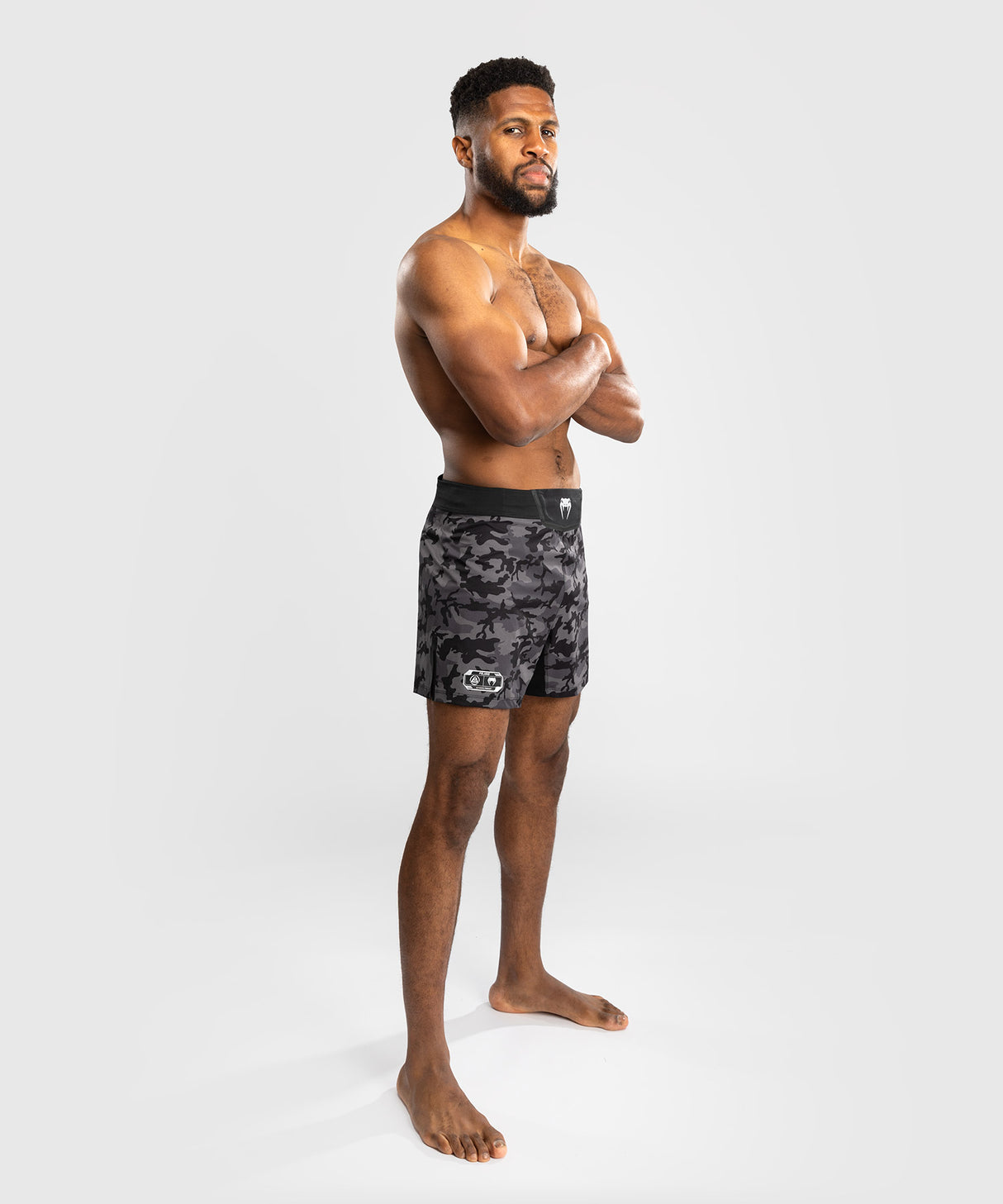 Venum x Polaris MMA Shorts - Zwart/Camo Grijs