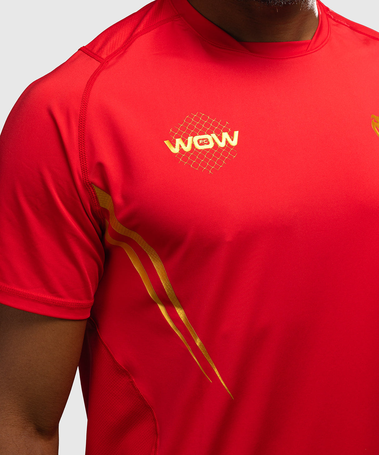 Venum x WOW FC Dry-Tech T-Shirt - Vurig Rood