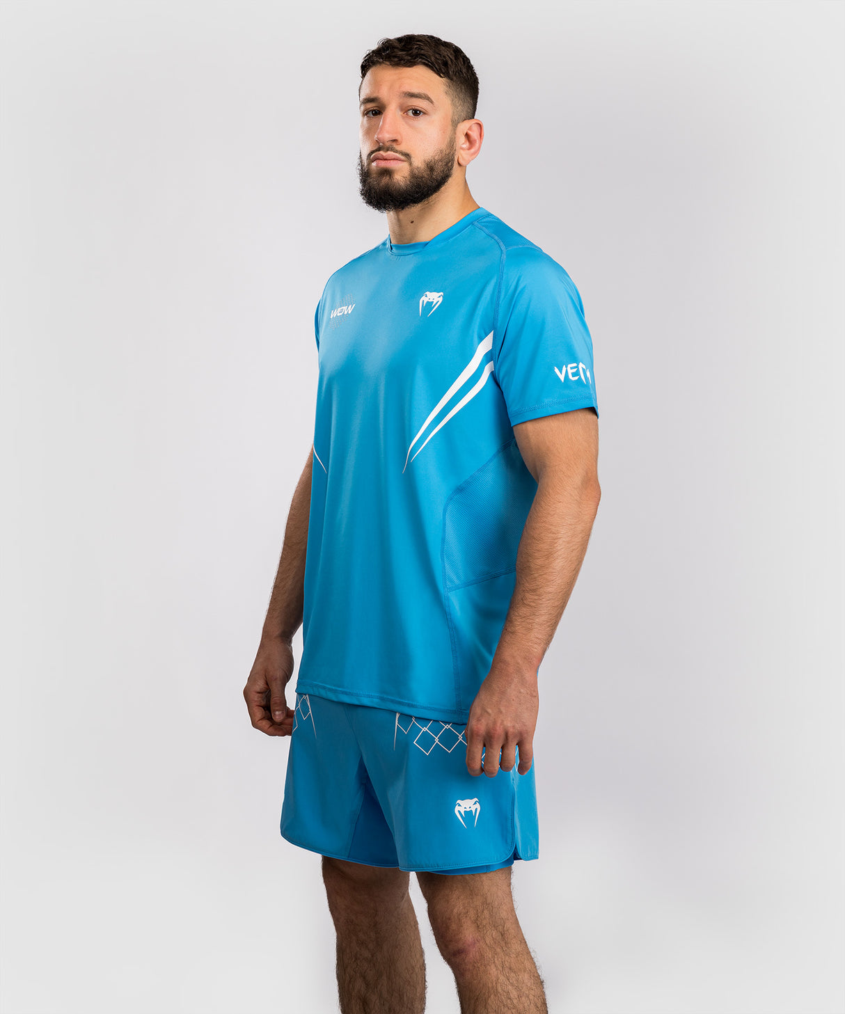 Venum x WOW FC Dry-Tech T-Shirt - Pacific Blauw
