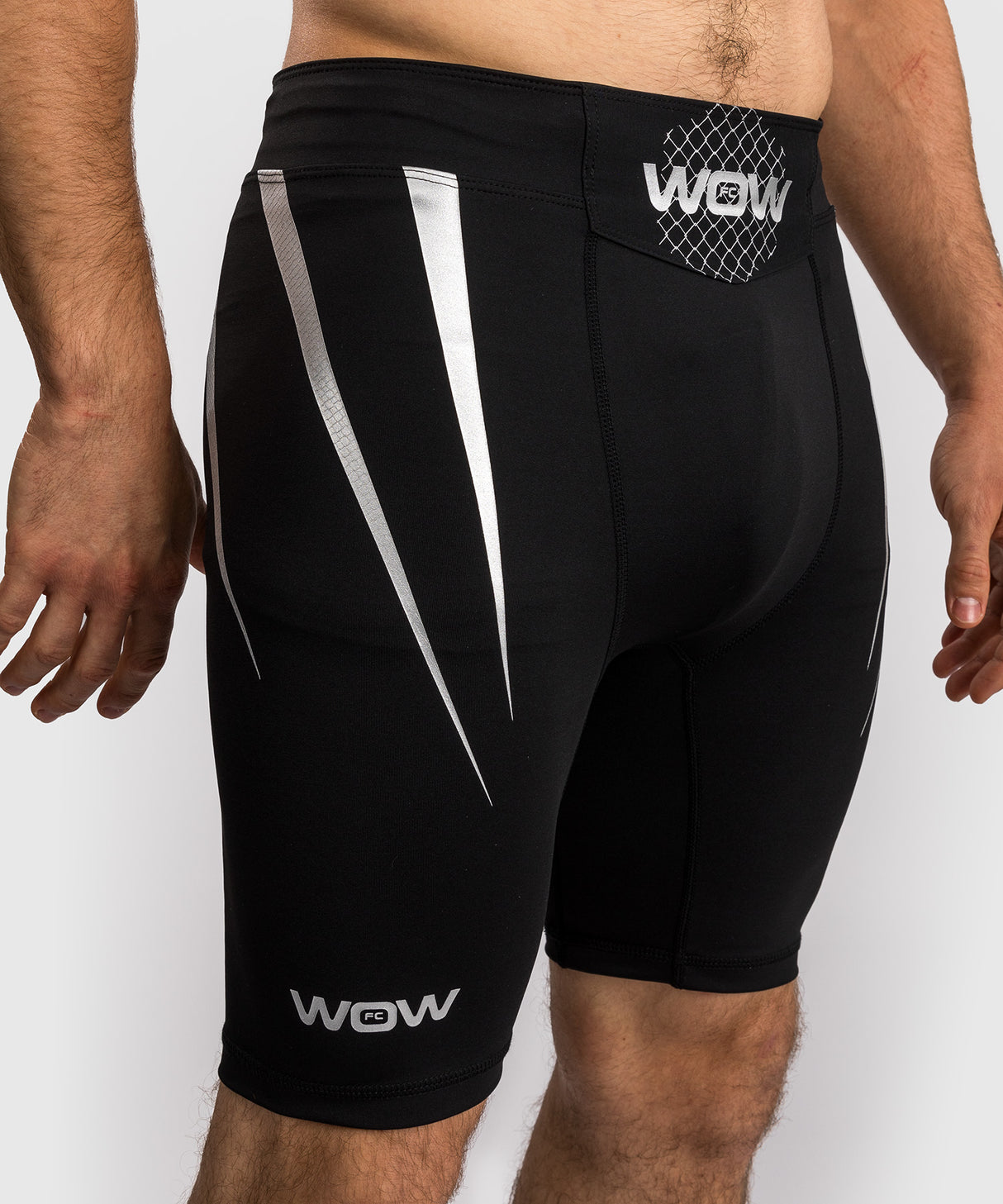 Venum x WOW FC Vale Tudo Shorts - Zwart/Zilver Grijs