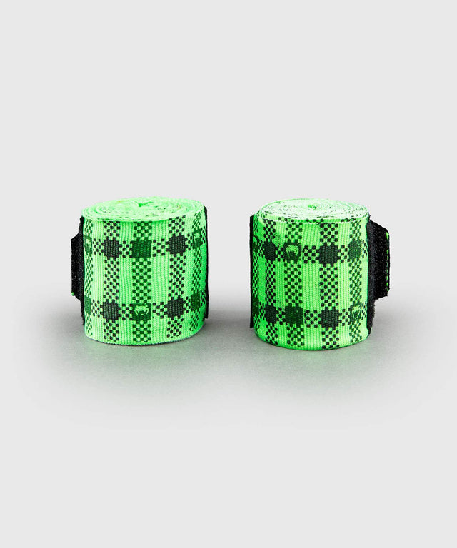 Bandaże bokserskie Venum Tartan – Neon Zielone