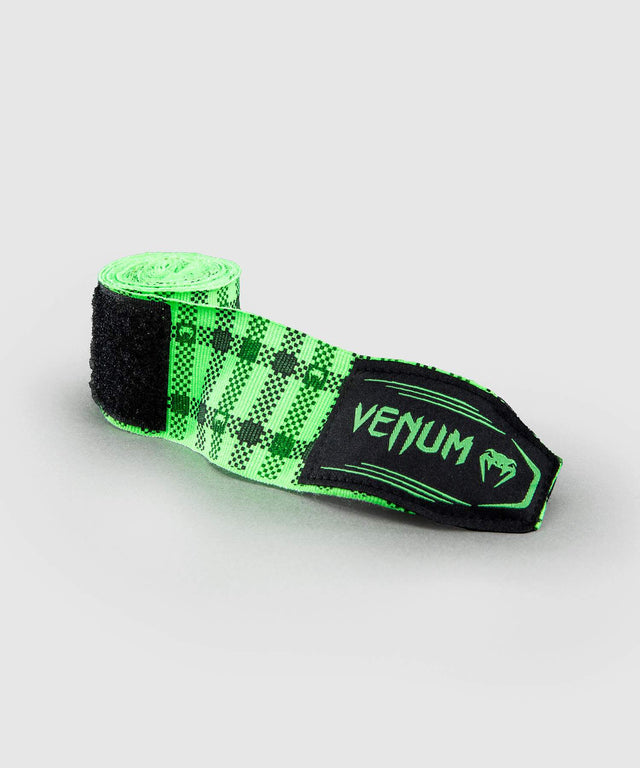 Bandaże bokserskie Venum Tartan – Neon Zielone