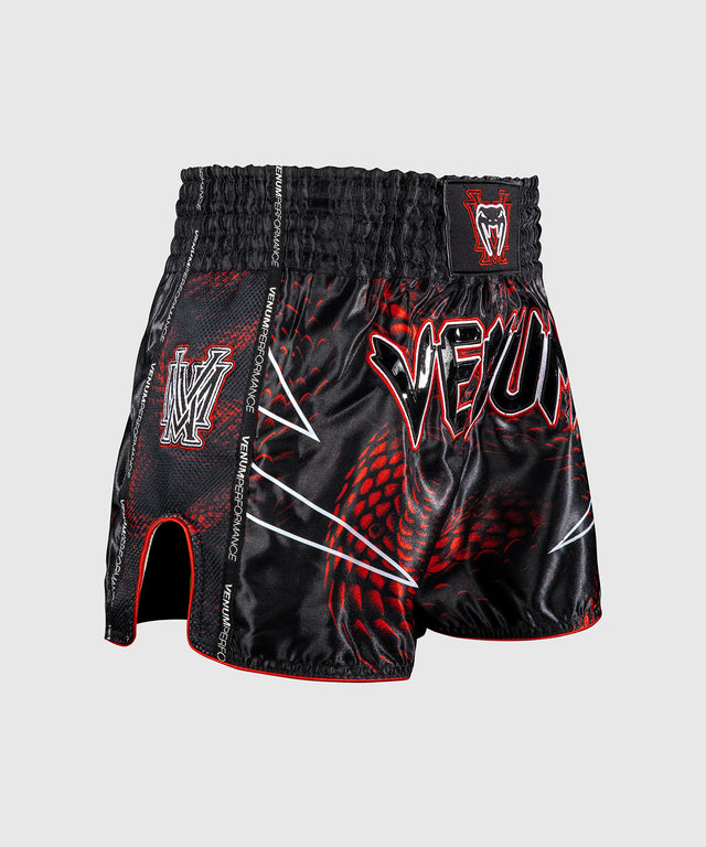 Venum Muay Thai Shorts Matupa - Zwart/Rood/Zilver