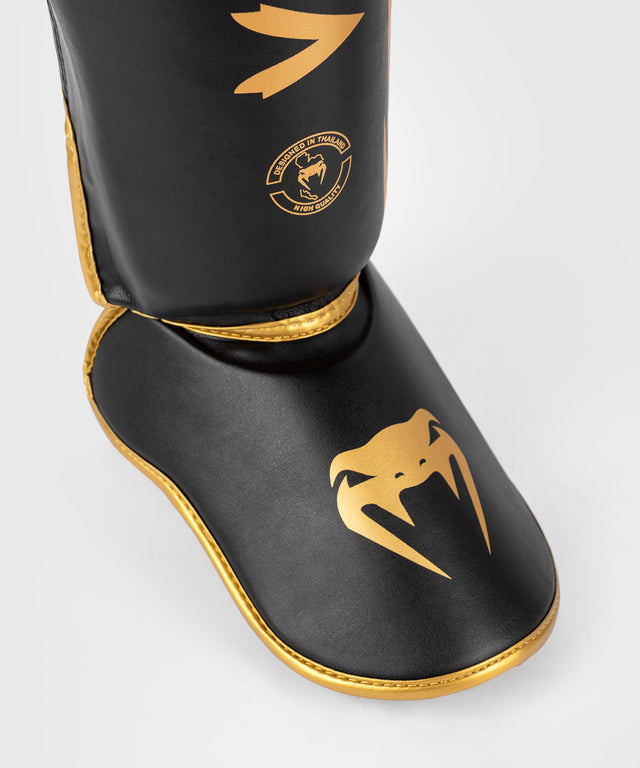Venum Skinnebensbeskyttere Kickboxing Challenger – Sort/Guld