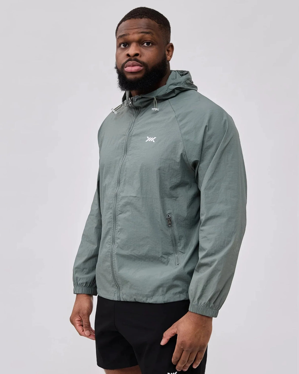 Caged Hooded Ultralight Windbreaker - Mint