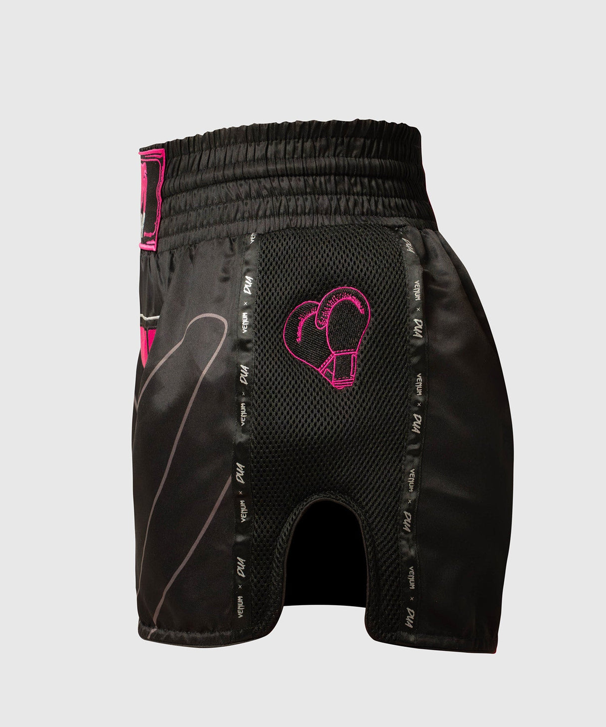 Venum Muay Thai Shorts x Dua - Zwart/Fuchsia Roze