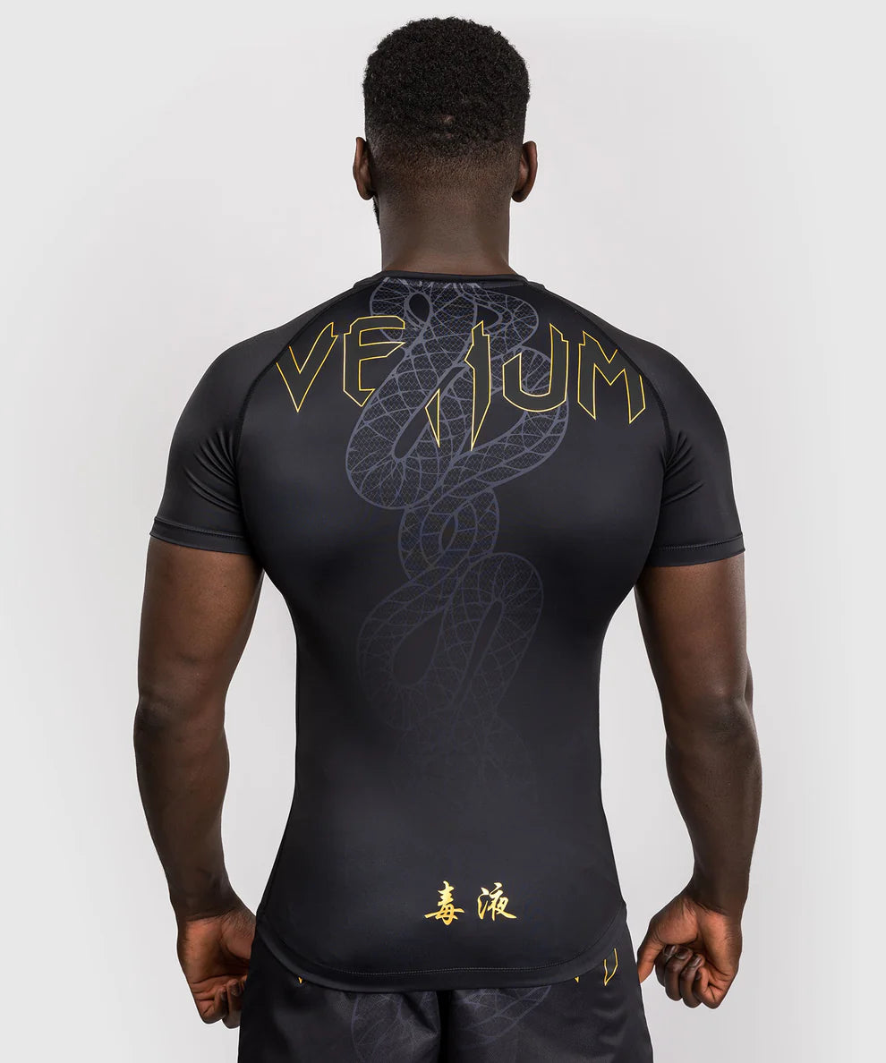 Venum Rashguard Korte Mouwen Serpenti - Zwart