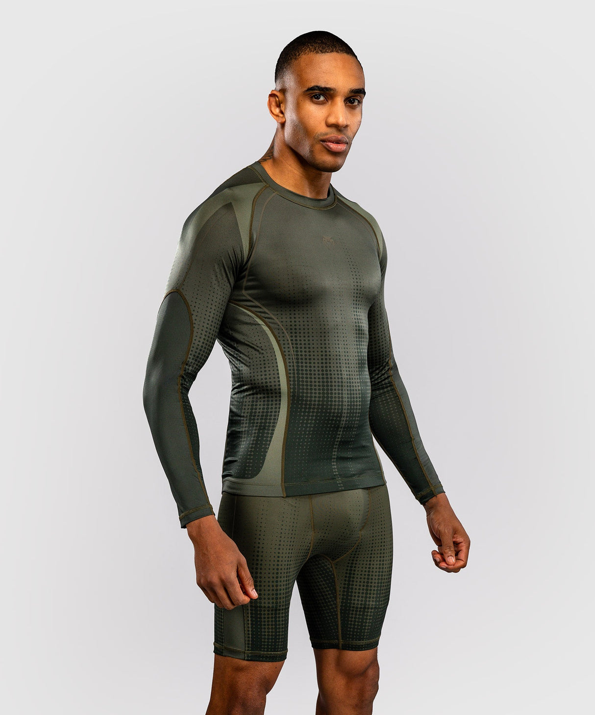 Venum Rashguard Stealth - Kaki/Legergroen