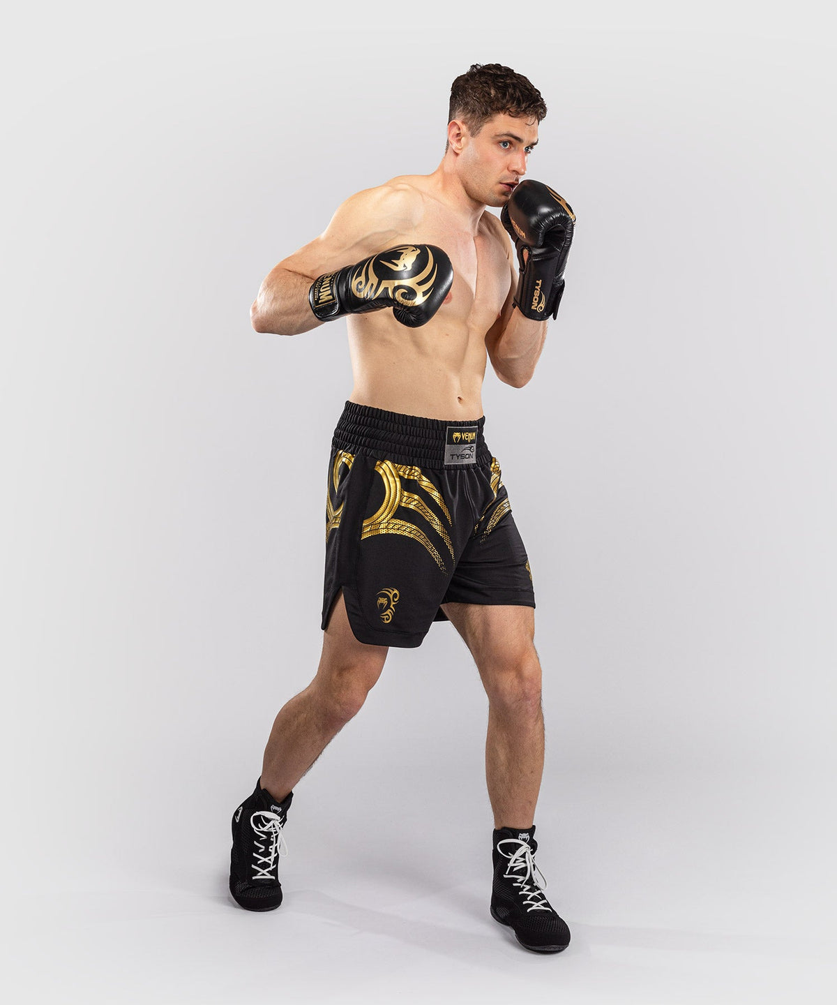 Venum x Mike Tyson Tiger Boksshort - Zwart/Goud