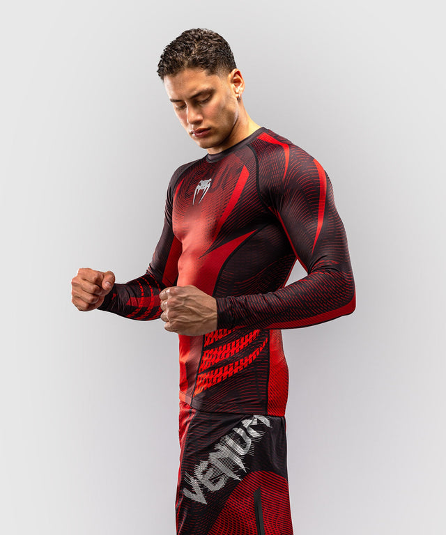 Rashguard Venum Galactic 3.0 Maniche Lunghe – Rosso/Argento