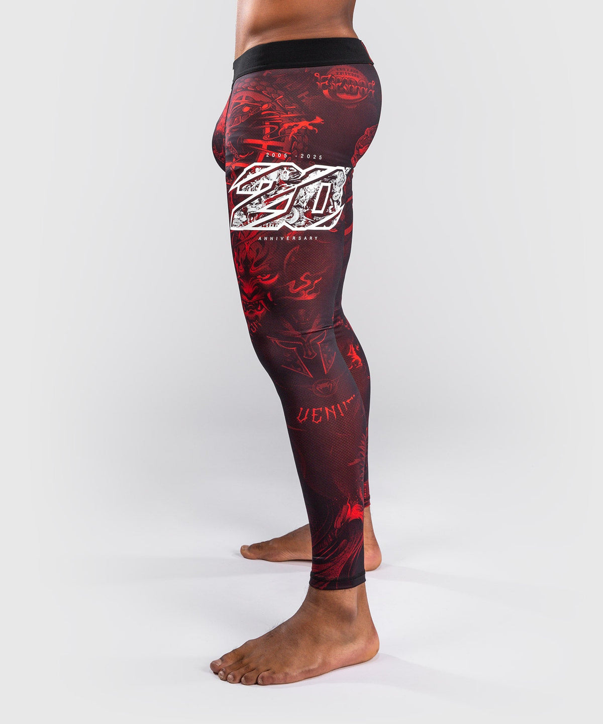 Venum Compressiebroek 20th Anniversary - Zwart/Rood