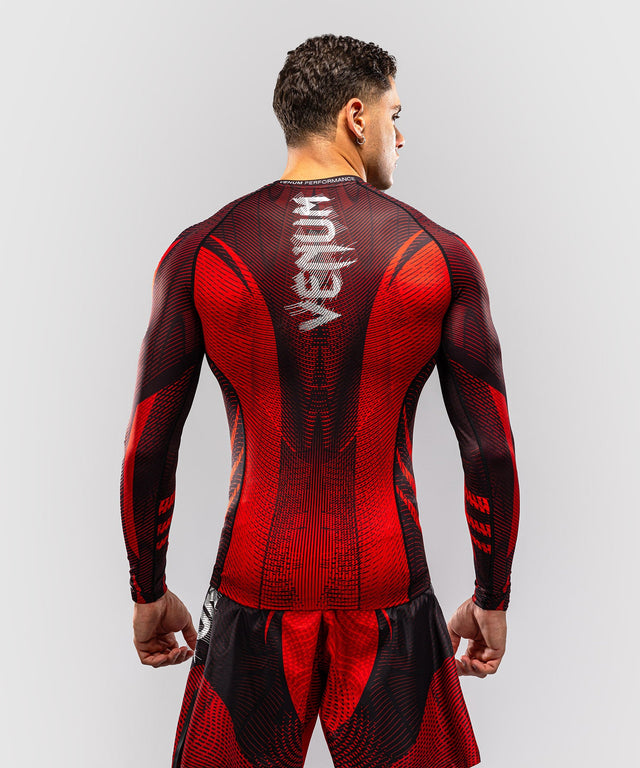 Rashguard Venum Galactic 3.0 Maniche Lunghe – Rosso/Argento