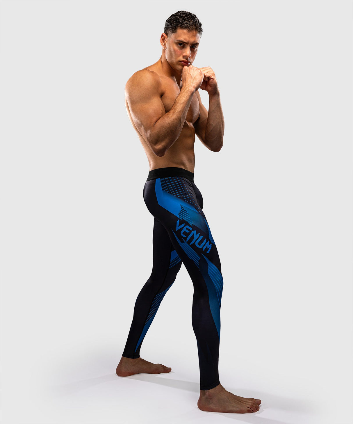 Venum Compressiebroek No-Gi 6.0 - Zwart/Blauw