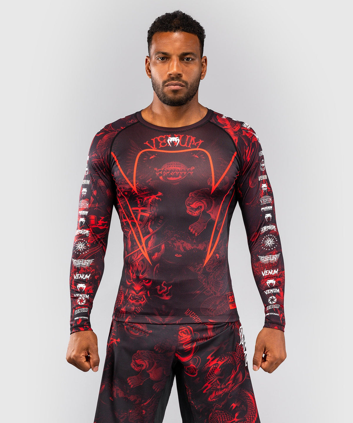 Venum Rashguard 20th Anniversary - Zwart/Rood