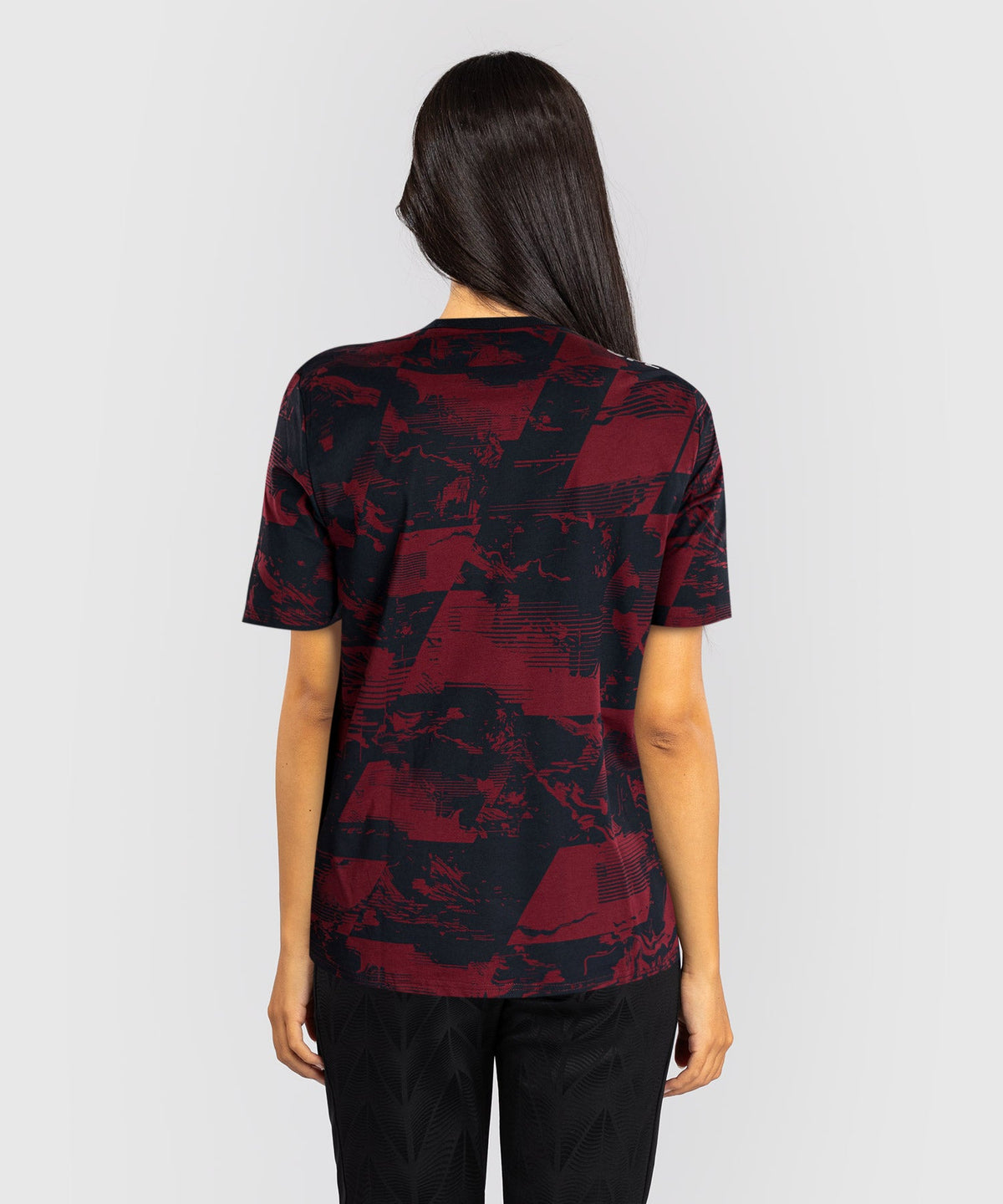 Venum UFC T-Shirt Zenith - Marineblauw/Bordeauxrood/Zilver