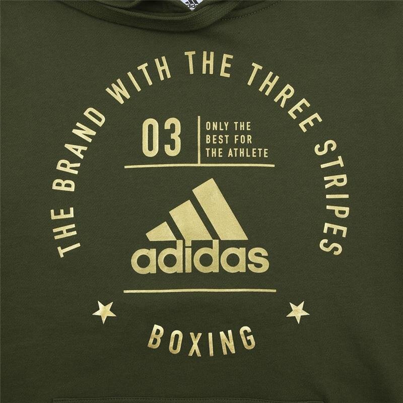 Adidas Hoodie Community Boxing – Grün/Gold