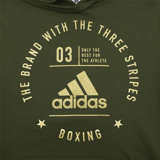 Adidas Hoodie Community Boxing – Grün/Gold