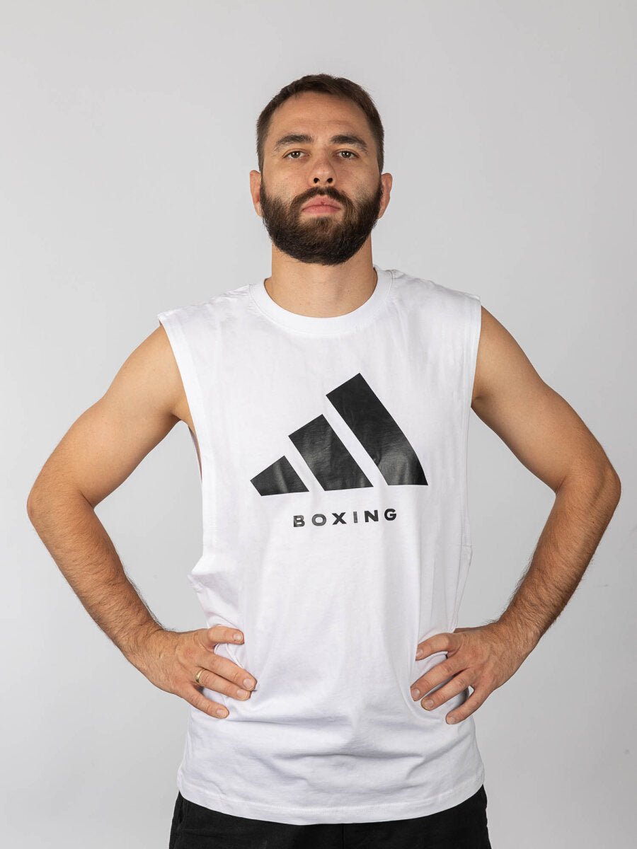 Maiou Adidas Community Boxing – Alb