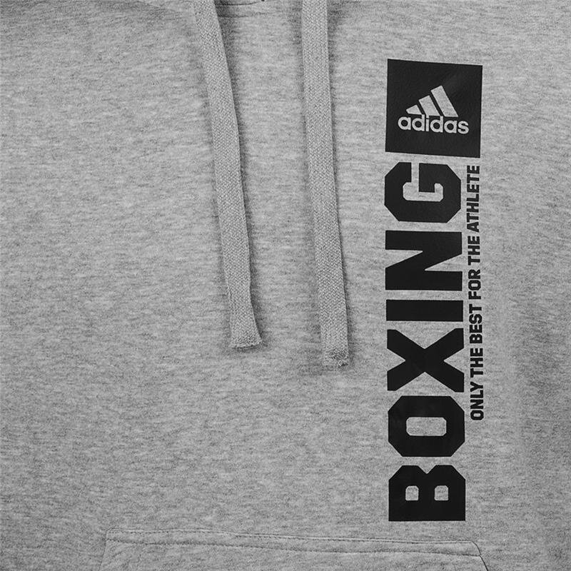 Adidas Hoodie Community Vertical Boxing – Grau/Schwarz