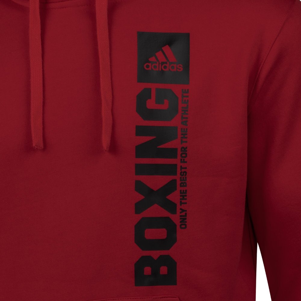 Sudadera Adidas Community Vertical Boxing – Rojo/Negro