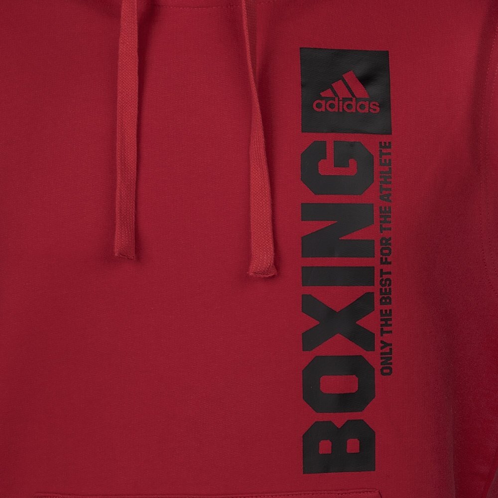 Adidas Hoodie Ärmellos Boxing – Rot/Schwarz
