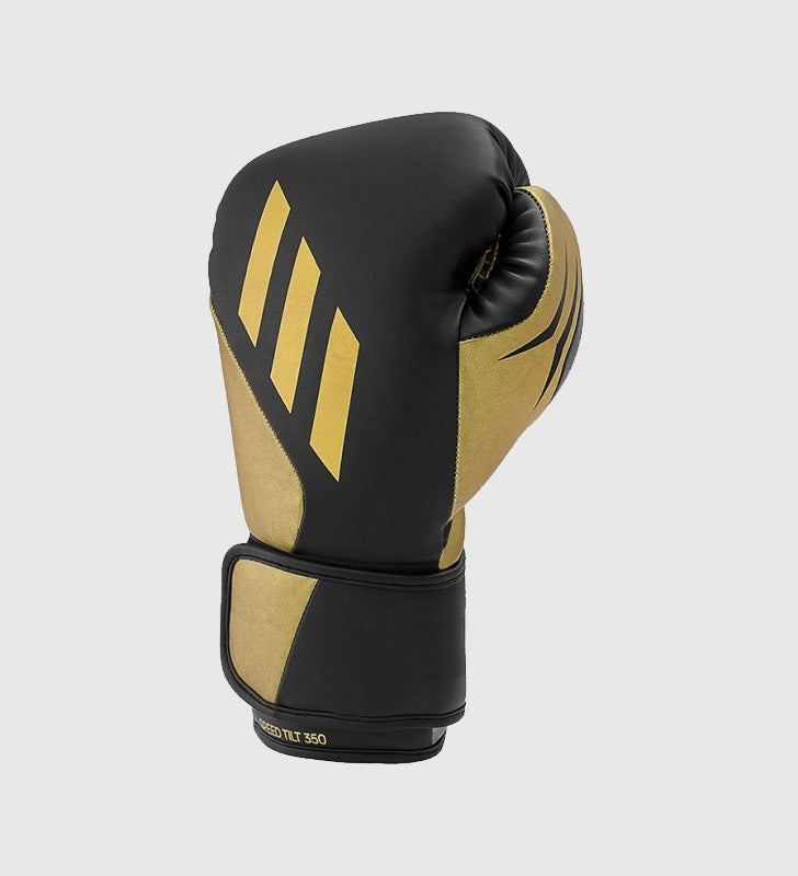 Adidas (Kick)Bokshandschoenen Speed TILT 350V Pro - Zwart/Goud - (Kick)Bokshandschoenen