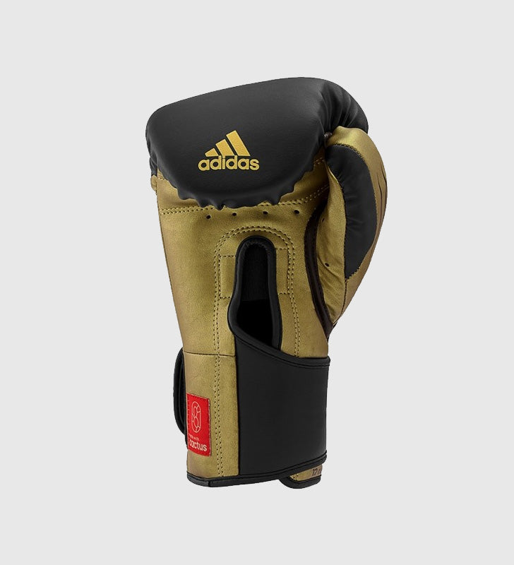 Adidas (Kick)Bokshandschoenen Speed TILT 350V Pro - Zwart/Goud - (Kick)Bokshandschoenen