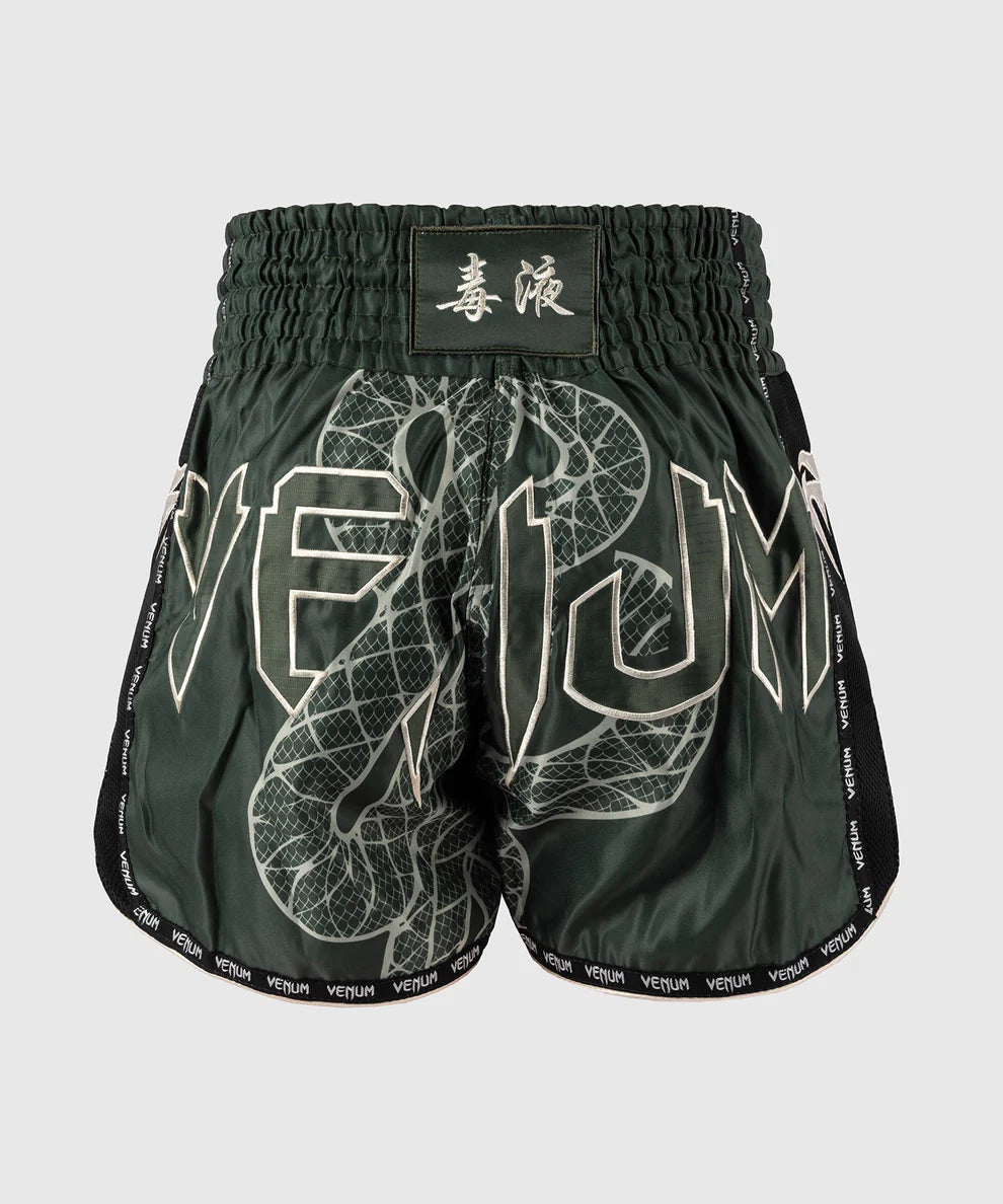 Venum Muay Thai Shorts Serpenti - Kaki Groen