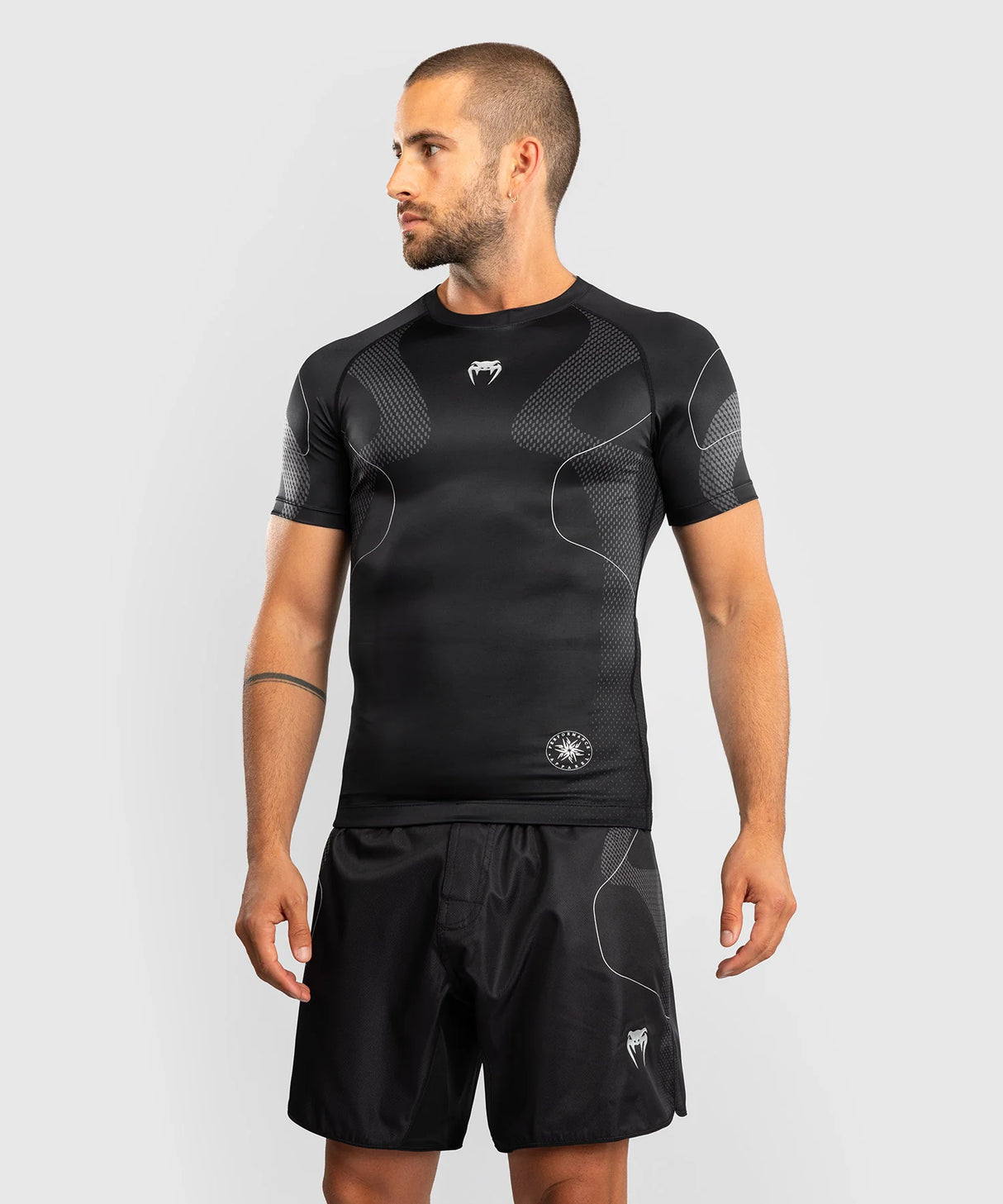 Venum Rashguard Korte Mouwen Nexus - Zwart