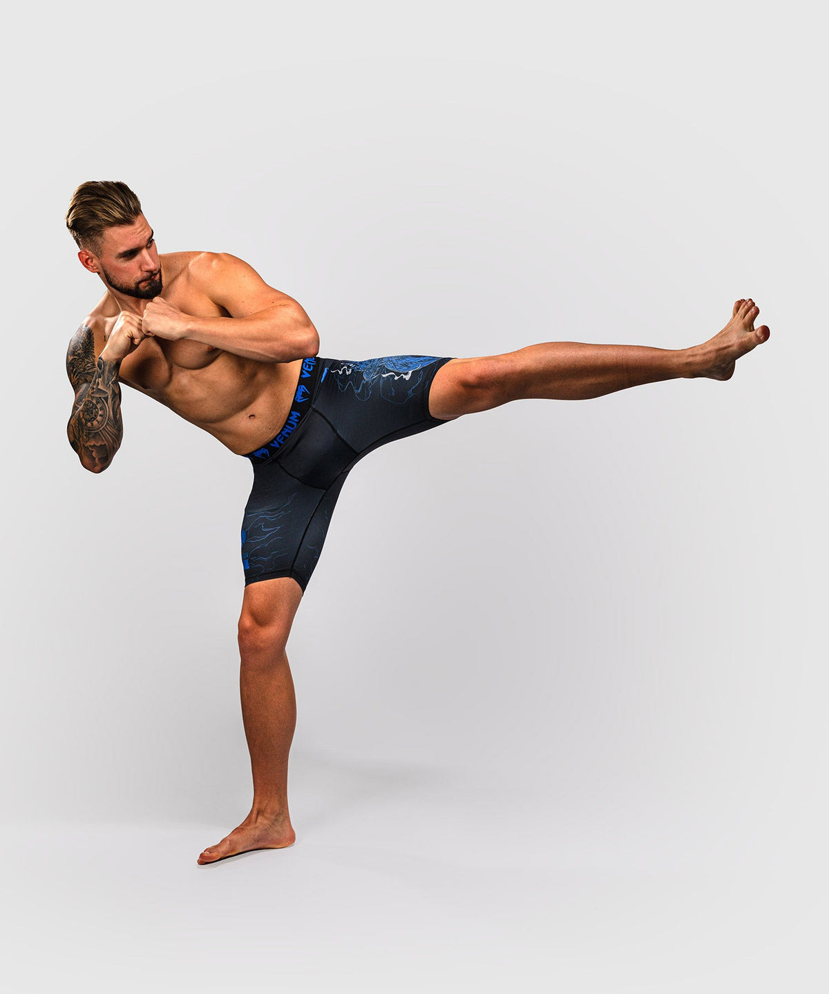 Venum Compressiebroek Thunder Dragon - Zwart/Koningsblauw