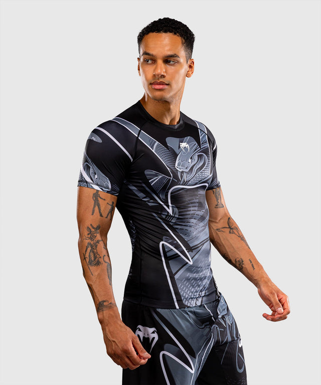 Rashguard Venum Crimson Viper 2.0 Krátké rukávy – Černá/Šedá