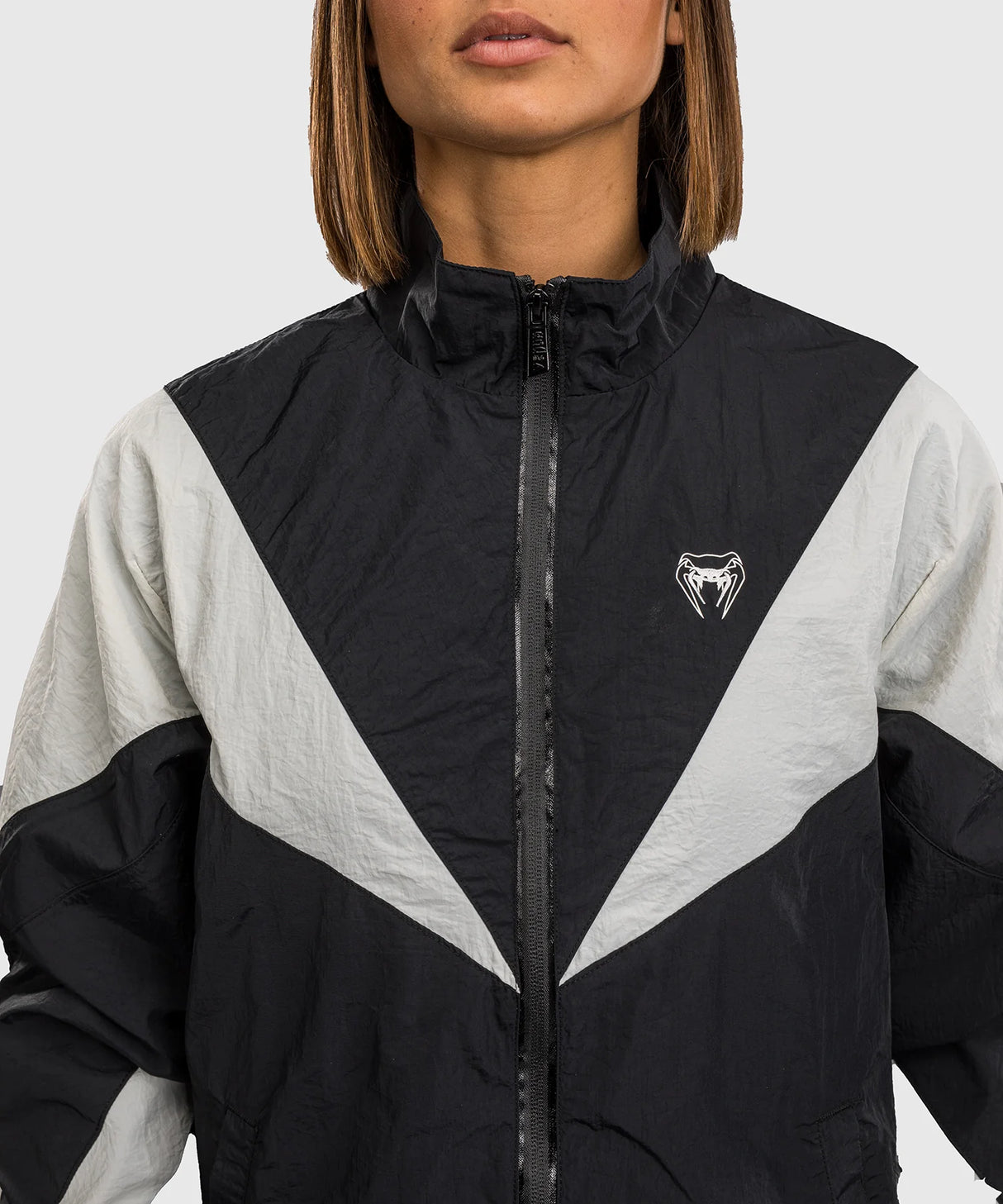 Venum Damen-Trainingsjacke Vectra – Schwarz/Weiß
