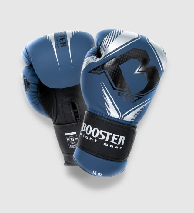 Boxerské rukavice Booster Bangkok – Modrá/Stříbrná/Černá