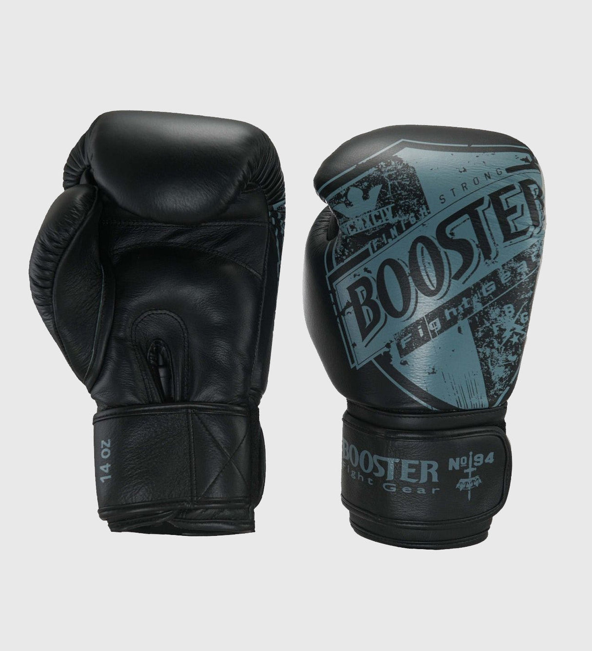 Booster (Kick)Bokshandschoenen Shield - Zwart/Grijs - (Kick)Bokshandschoenen
