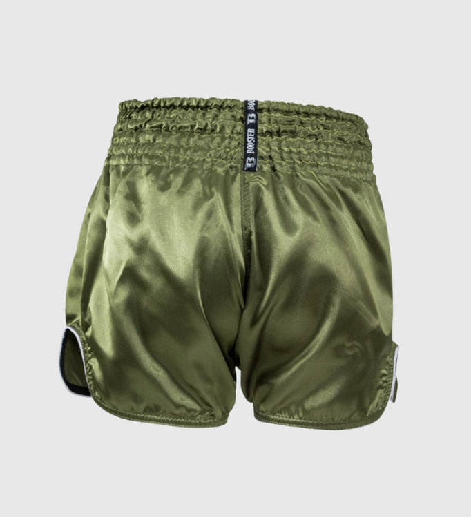 Booster Kickboks Broekje Slugger - Kaki Groen/Zwart/Wit - Shorts