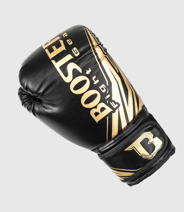 Mănuși de box Booster Kickboks – Negru/Auriu – Copii