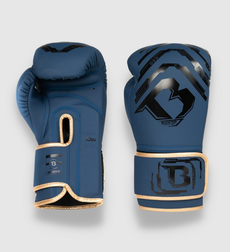 Booster Bokshandschoenen Youth Elite Kids -Blauw/Zwart/Goud
