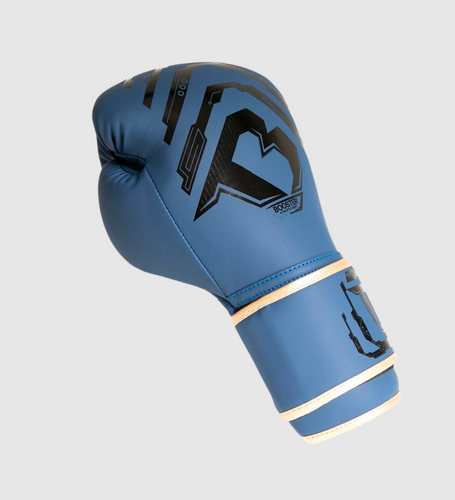 Booster Kickboks Handschoenen Youth Elite Kids -Blauw/Zwart/Goud - (Kick)Bokshandschoenen