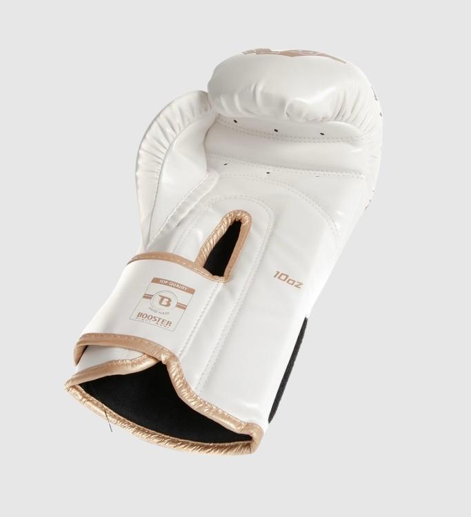 Booster Kickboks Handschoenen Youth Elite Kids - Wit/Goud - (Kick)Bokshandschoenen