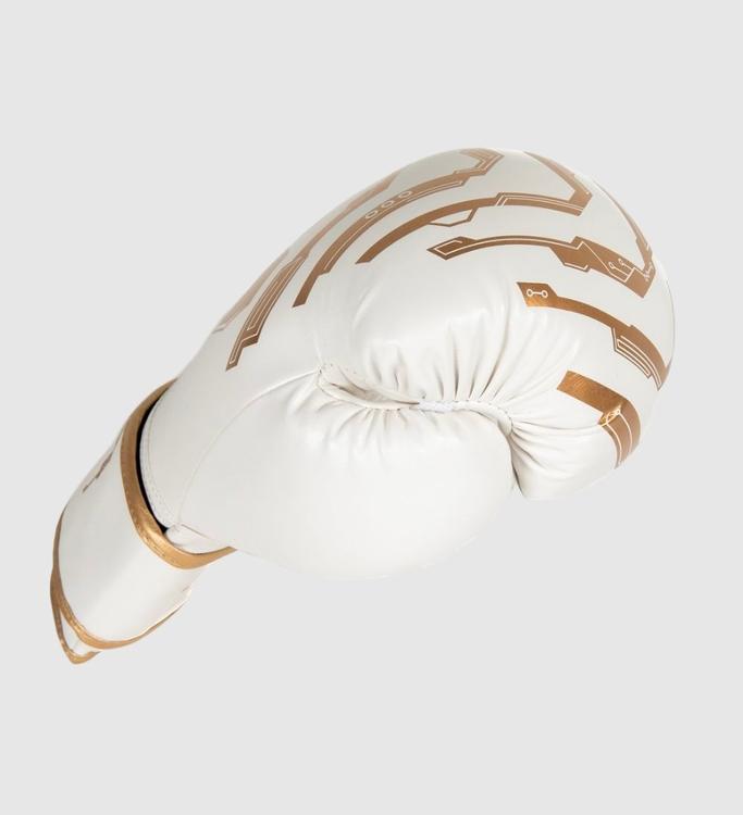Booster Kickboks Handschoenen Youth Elite Kids - Wit/Goud - (Kick)Bokshandschoenen