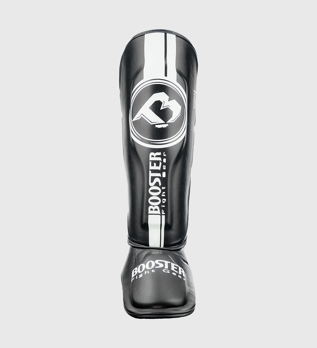 Booster Kickboks Scheenbeschermers Dominance - Zwart/Wit - Scheenbeschermers