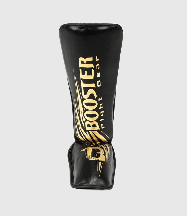 Ochraniacze na piszczele Booster Kickboks Kids – Czarne/Złote – Ochraniacze na piszczele