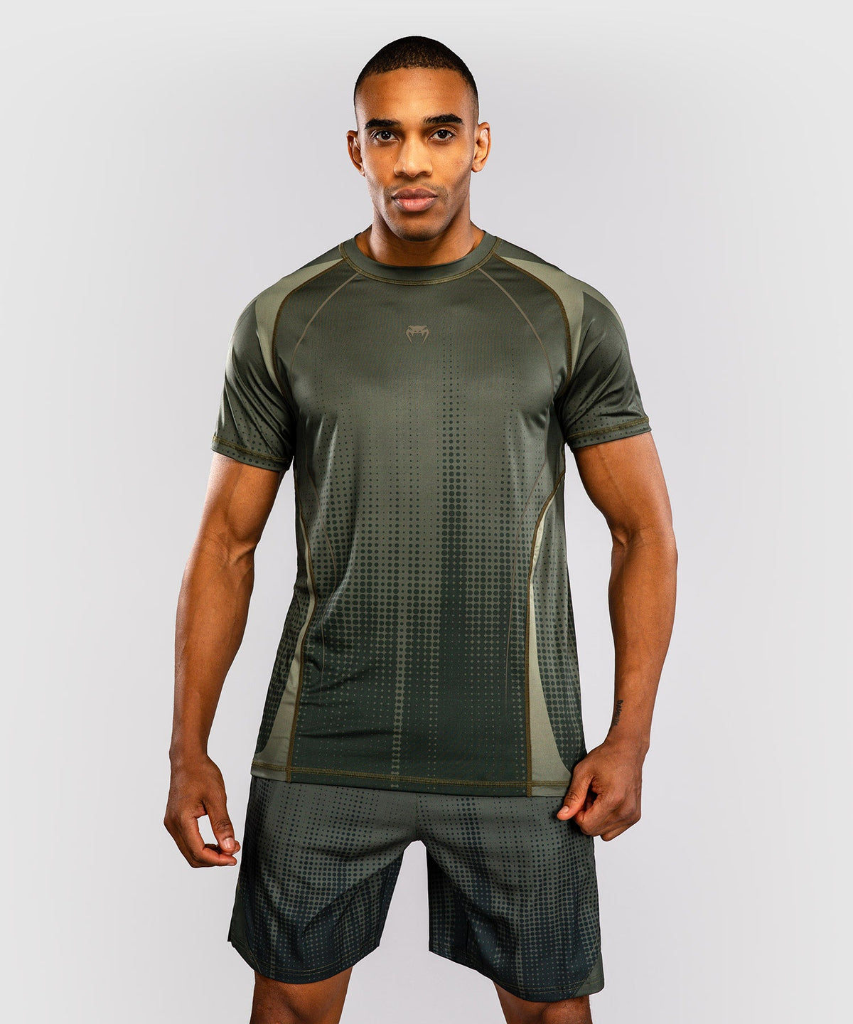 Venum T-Shirt Stealth - Kaki/Donkergroen