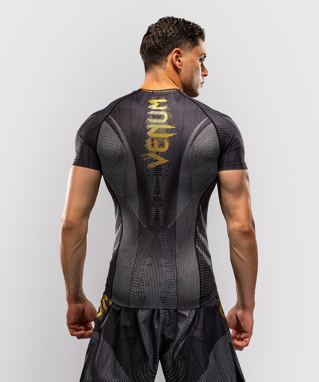 Venum Rashguard Galactic 3.0 - Zwart/Goud