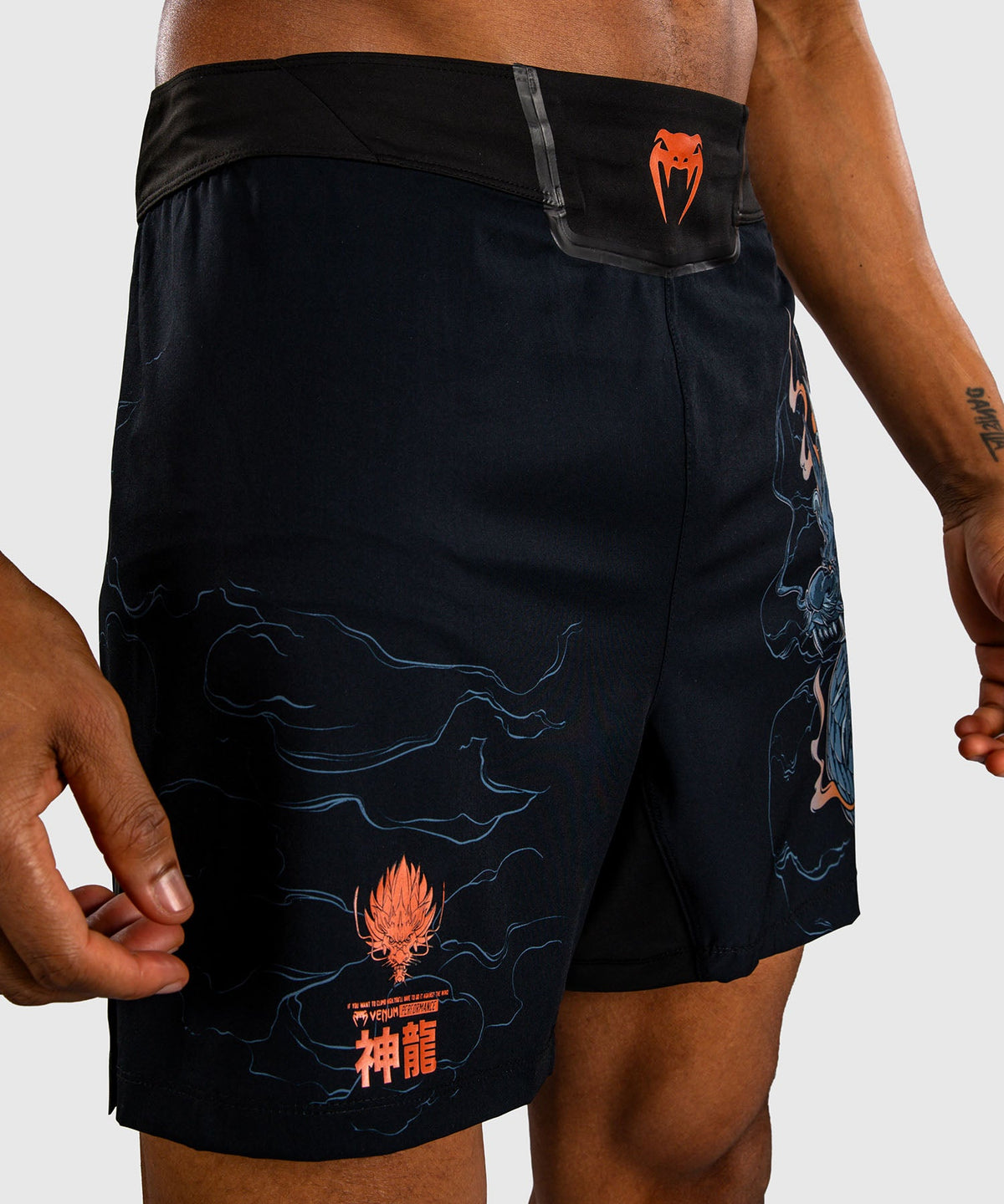 Venum MMA Shorts Thunder Dragon - Zwart/Grijs/Koper