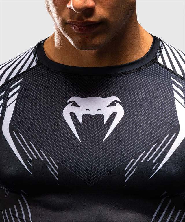 Rashguard Venum No-Gi 6.0 Mâneci Lungi – Negru/Alb