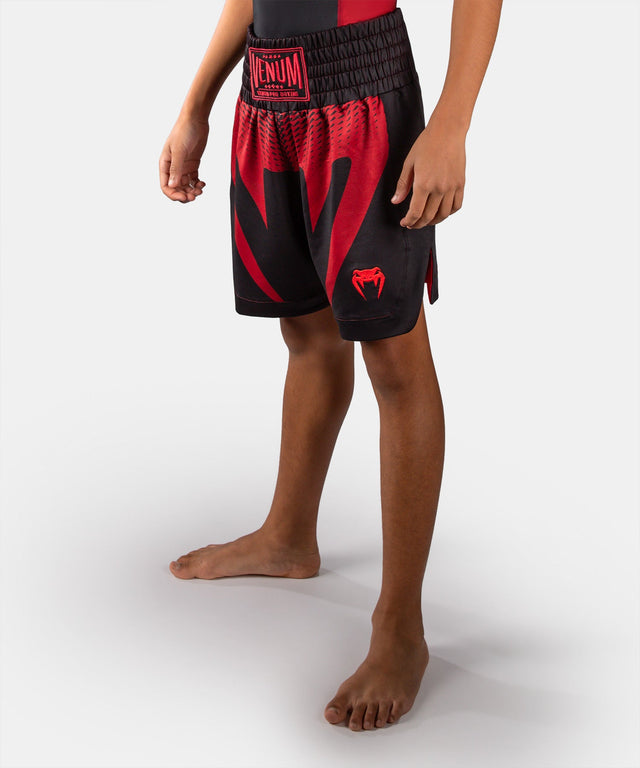 Boxerské trenky Venum Attack – Dětské – Černé/Červené