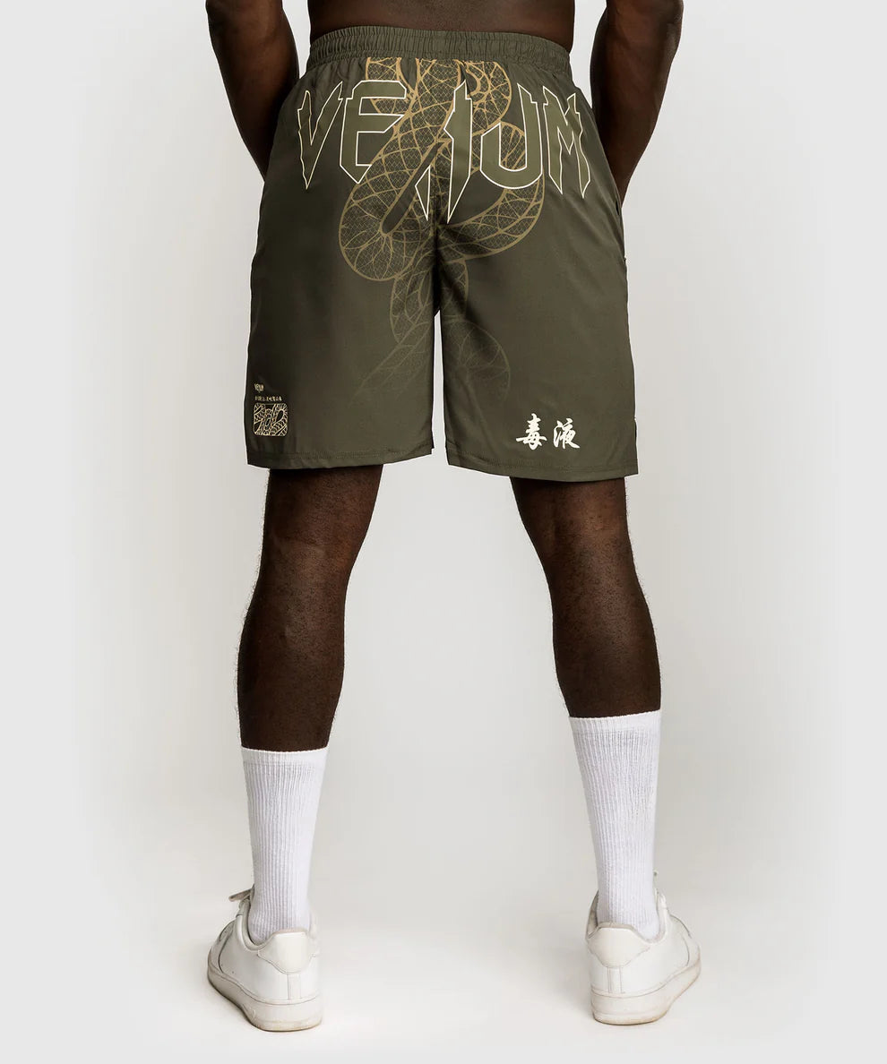 Venum Training Shorts Serpenti - Kaki Groen