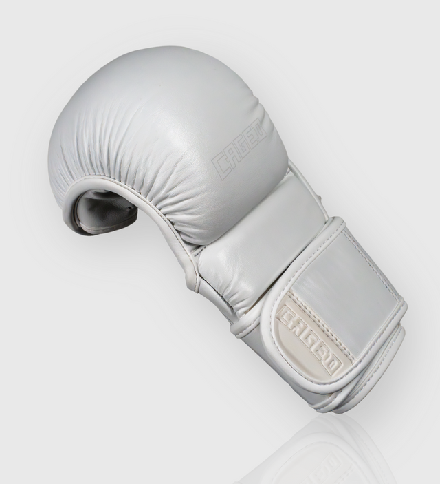 Caged MMA Handschoenen 'X Series' Sparring - Wit/Wit - MMA Handschoenen